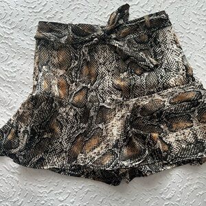 Zara cheetah print skort